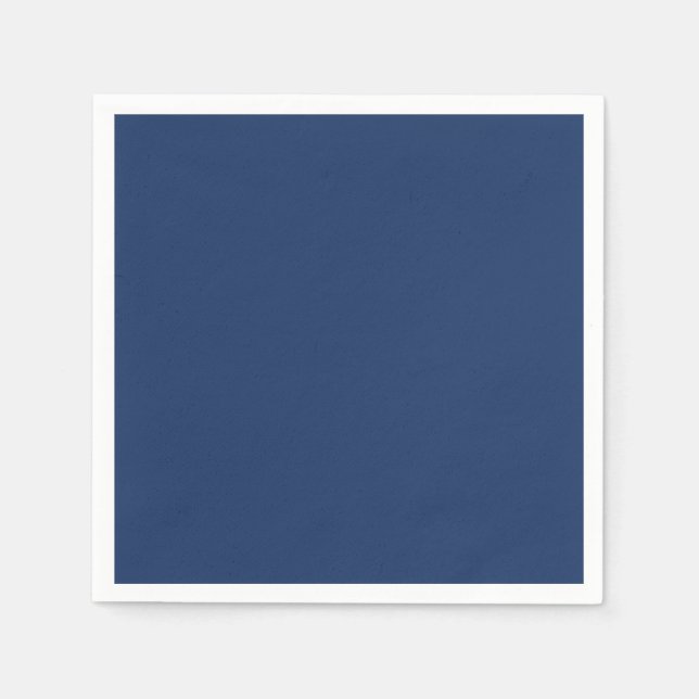Solid Navy Blue Jeden Anlaß Napkins Serviette (Vorderseite)