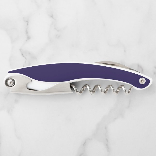 Solid Navy Blue Kellnermesser (Vorderseite)