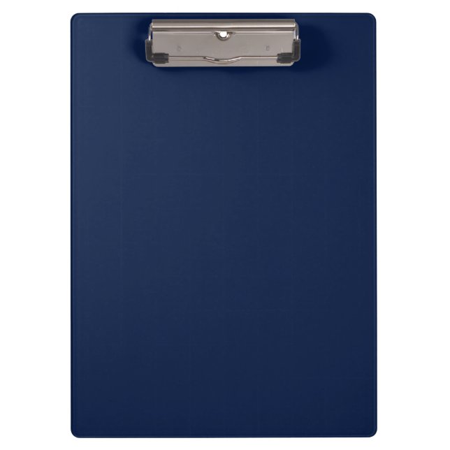 Solid navy night blue klemmbrett (Vorderseite)