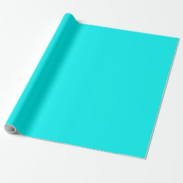Solid Neon bright Aqua Geschenkpapier