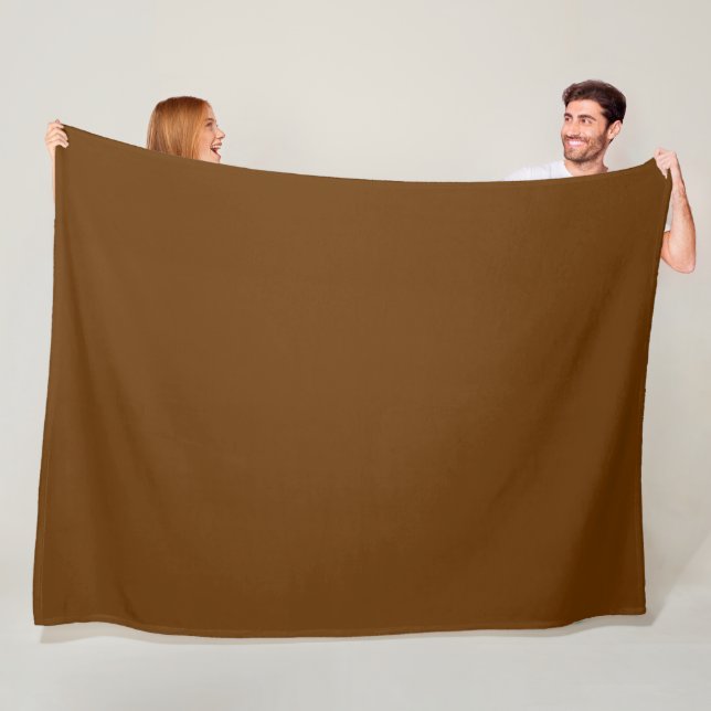 Solid Nutmeg Brown Fleecedecke (Beispiel)