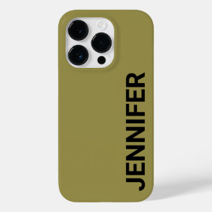 Solid Offbeat Green Individuelle Name Case-Mate iPhone 14 Pro Hülle