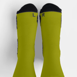 Solid Olive Green Color Socken