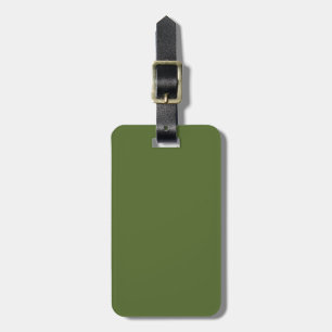 Solid Olive Green Gepäckanhänger