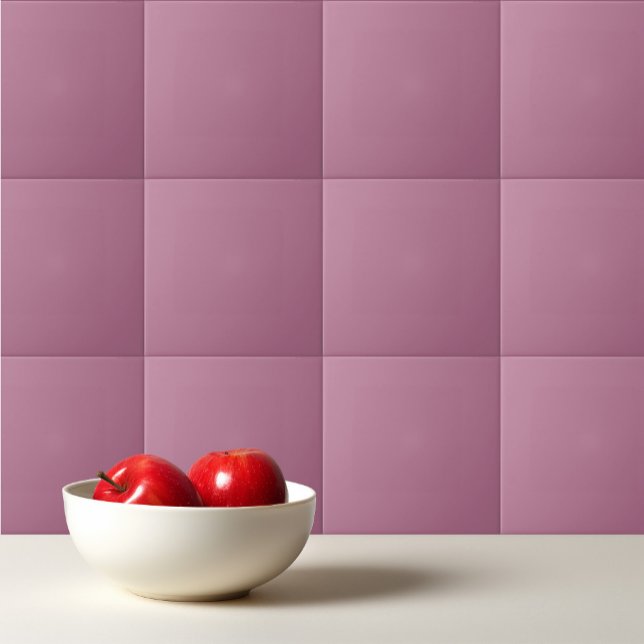 Solid Opera mauve puce Fliese (Von Creator hochgeladen)