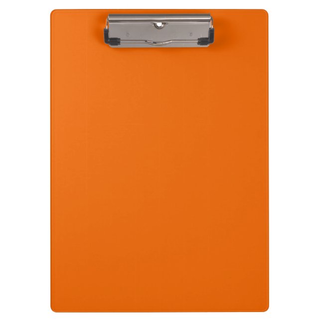 Solid Orange Color | Hex# F06400 Klemmbrett (Vorderseite)