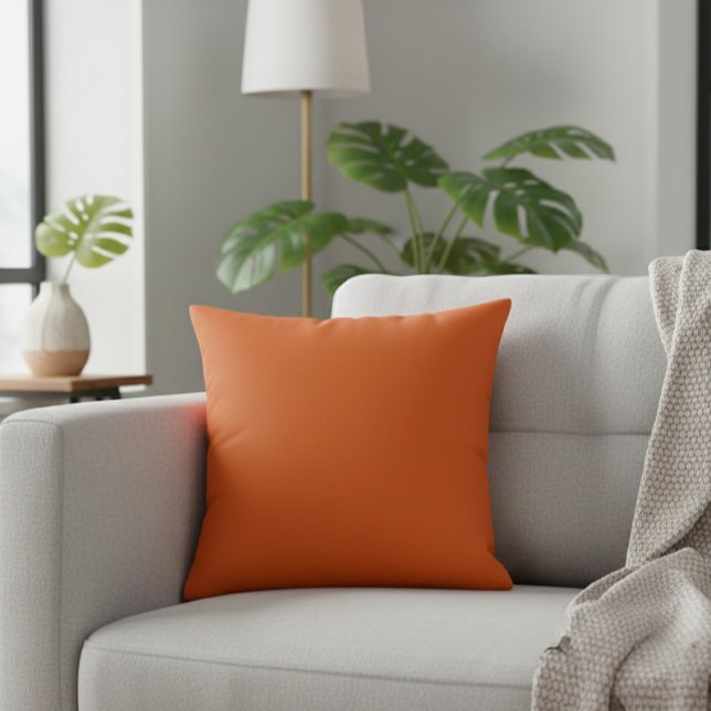 Solid Orange Cushion for Autumn Decorations Kissen (Von Creator hochgeladen)