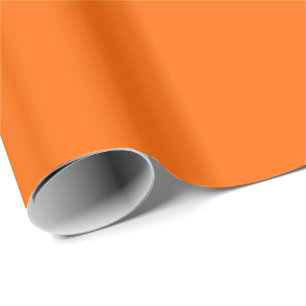 Solid Orange Geschenkpapier