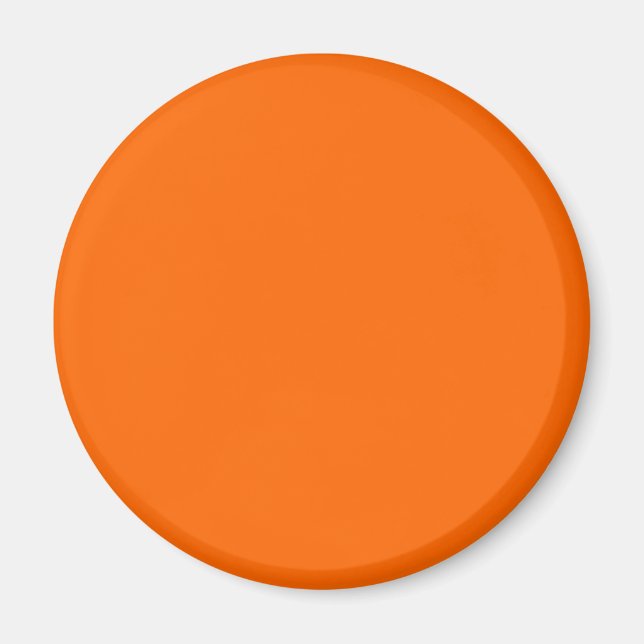 Solid Orange Hintergrundfarbe FF6600 Magnet (Vorne)