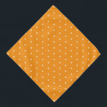 Solid Orange Pet Large Bandana with White Dots Halstuch<br><div class="desc">Brighten your pet’s look with this Solid Orange Large Bandana featuring cheerful white dots. Made from soft,  breathable fabric,  it’s perfect for everyday adventures or festive occasions. The bold orange hue adds a fun,  energetic touch while keeping your pet stylish and comfortable.</div>