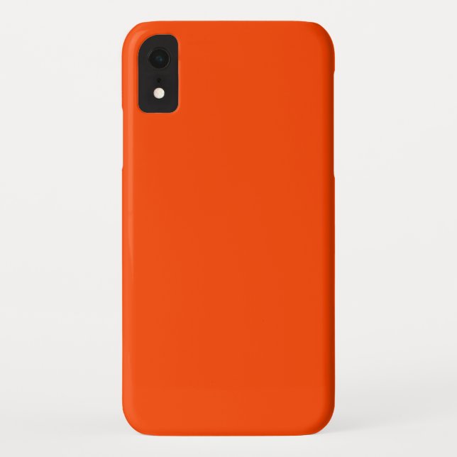 Solid Orange Red Case-Mate iPhone Hülle (Rückseite)