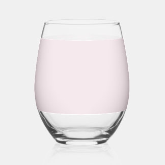 Solid Pale Blush Pink Glass Weinglas Ohne Stiel