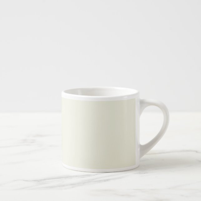 Solid Pale Butter Yellow  Espresso Cup Espressotasse (Rechts)
