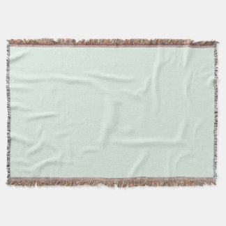 Solid Pale Mint Green Throw Blanket Decke