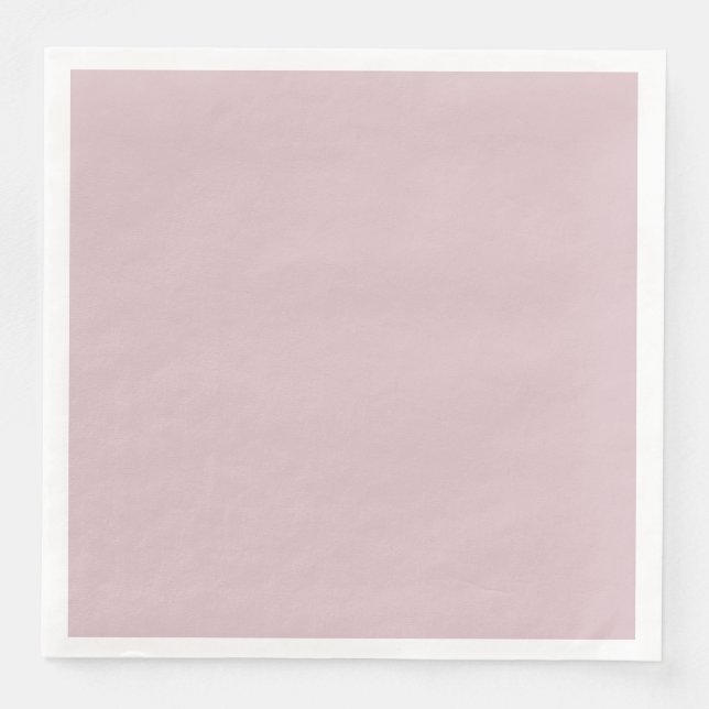 Solid Pastel Pink Serviette (Vorderseite)