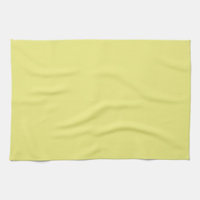 Solid Pastel Yellow Kittuch Geschirrtuch (Horizontal)