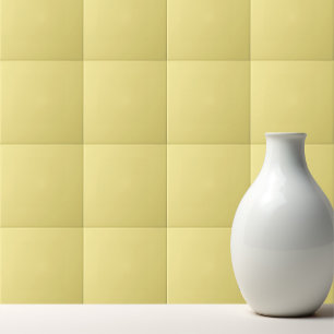 Solid Pastel Yellow Modern Fliese