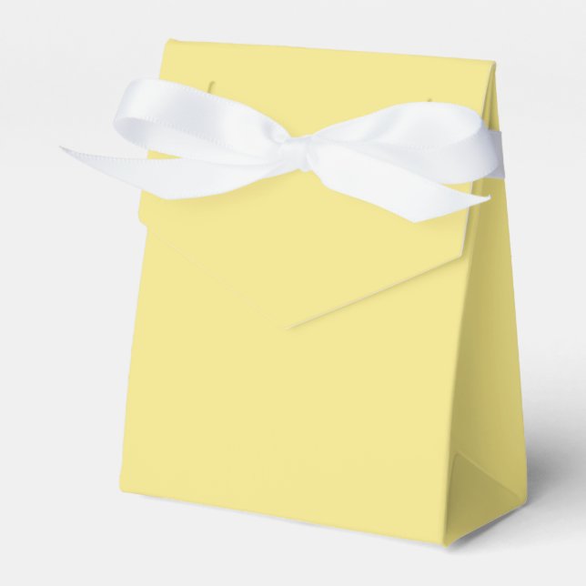 Solid Pastel Yellow Modern Geschenkschachtel (Vorderseite)