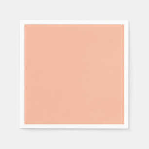 Solid Peach Farbe tropisch Serviette