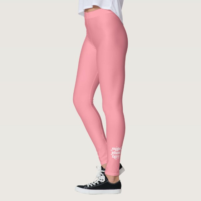 Solid Peach Personalisiert Leggings (Links)