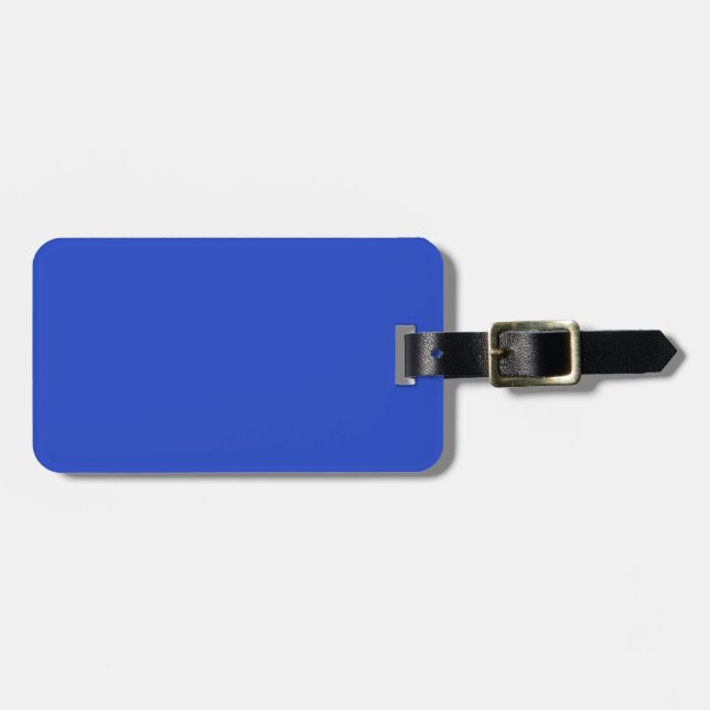Solid Persisch blau Gepäckanhänger (Vorderseite horizontal)