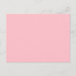 Solid Pink Post Card Personalized Greeting Design Postkarte