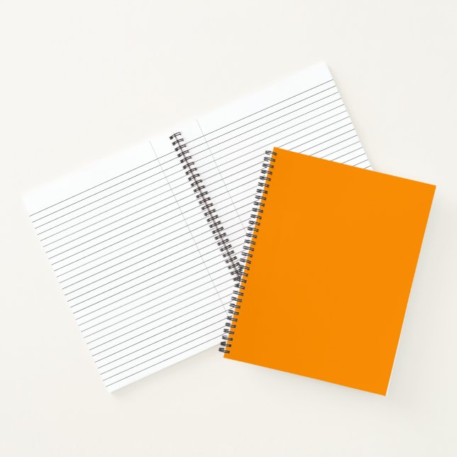 Solid Princeton Orange Notizbuch (Innenseite)