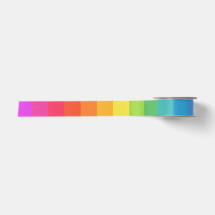 Solid Rainbow Satinband