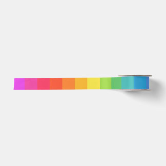 Solid Rainbow Satinband