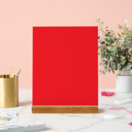 Solid Red Background Acrylschild