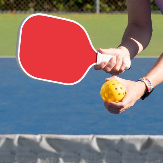 Solid Red Background Pickleball Schläger (InSitu)