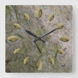 Solid - Rock of Ages Clock Quadratische Wanduhr