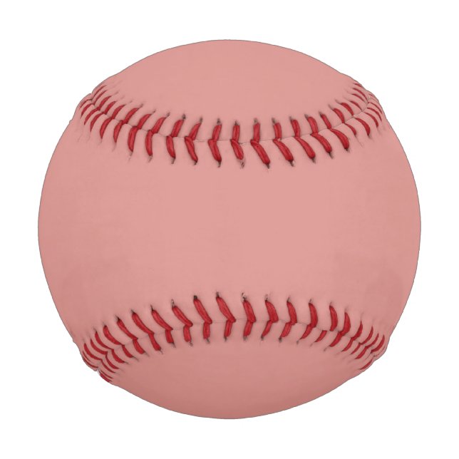 Solid Rose Gold Color Modern Baseball (Vorderseite)