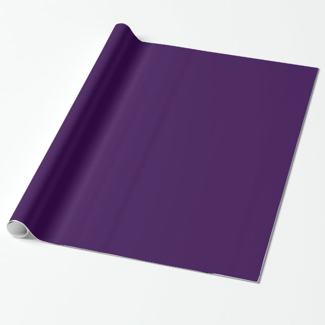 Solid Royal Lila Pop Geschenkpapier (Ungerollt)