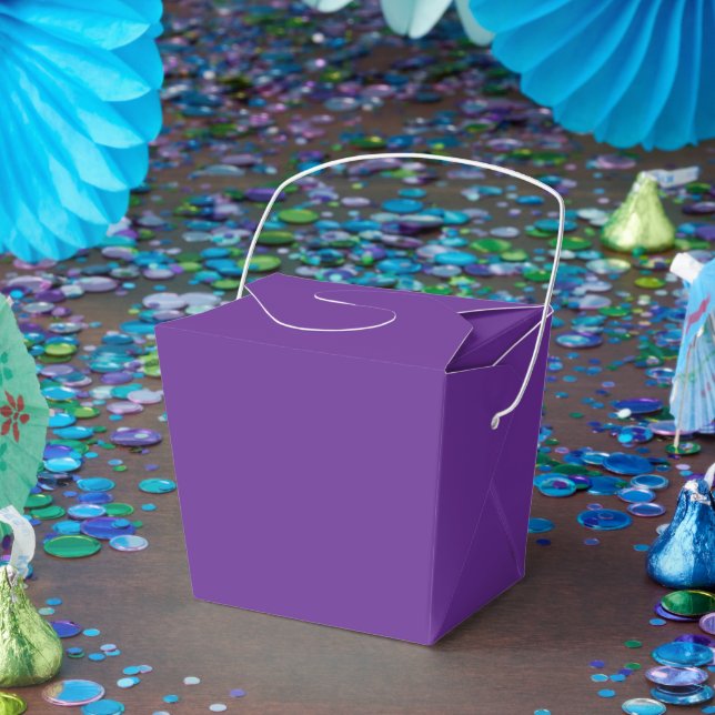 Solid Royal Lila Simple Attractive Small TakeOut Geschenkschachtel (Party)