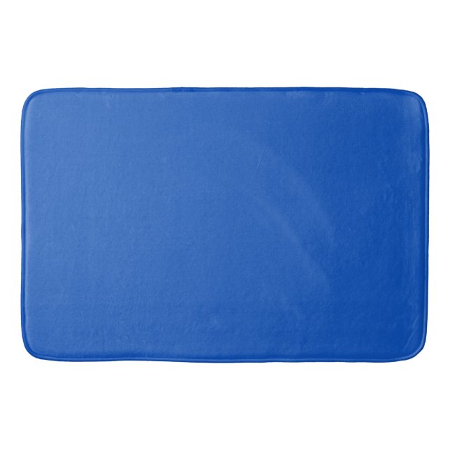 Solid Sapphire Blue Badematte (Vorderseite)