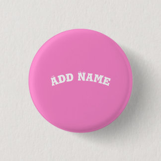 Solid Schlicht Taffy Baby Pink Button