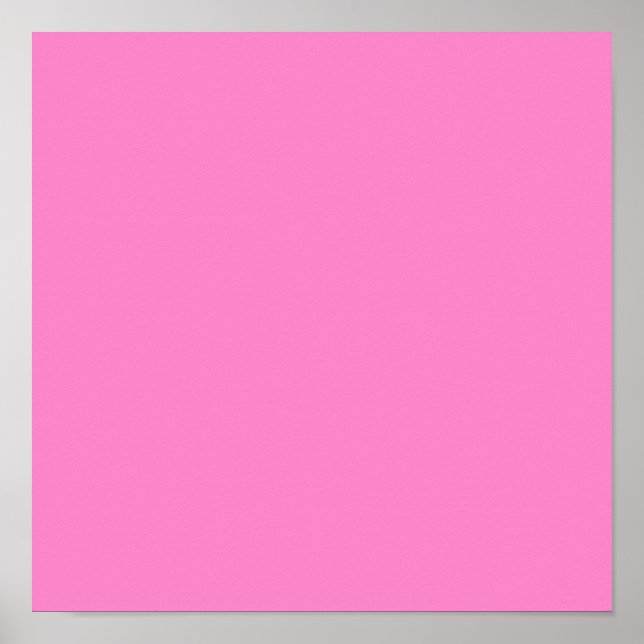 Solid schlicht Taffy Pink Poster (Vorne)