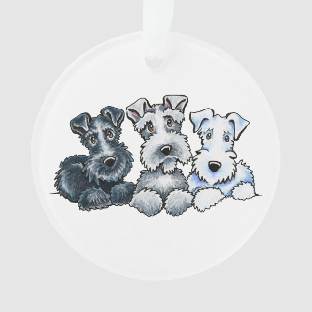 Solid Schnauzers Ornament (Vorderseite)