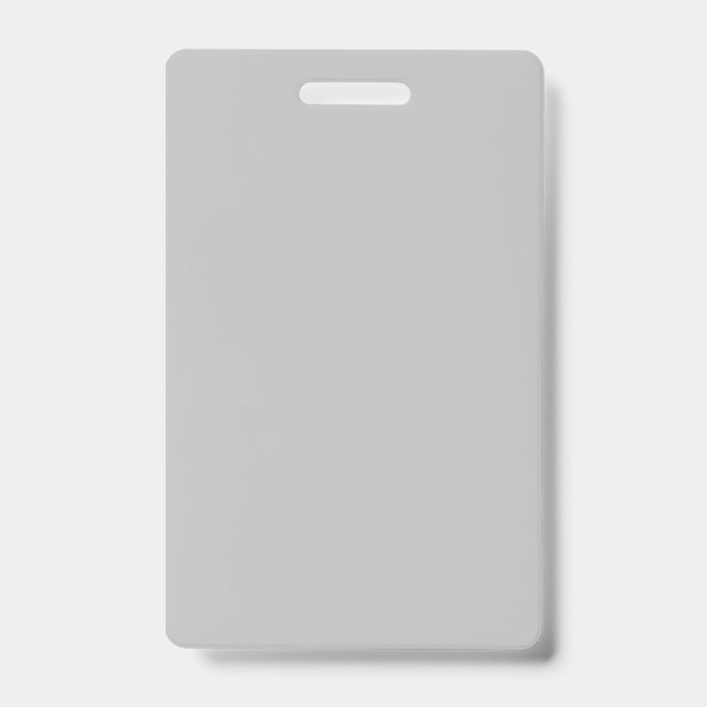 Solid Silver Name Abzeichen Sleek und minimale Des Ausweis (Vorderseite)