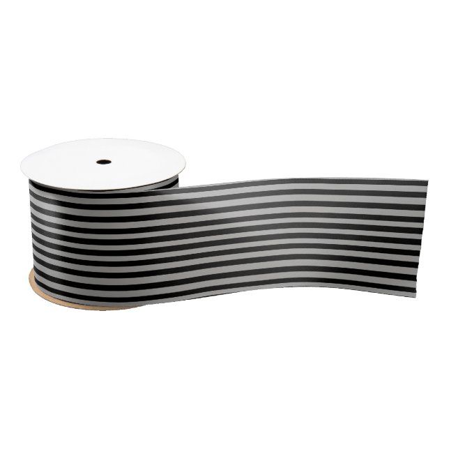 Solid Silver Satin Ribbon Satinband (Spule)