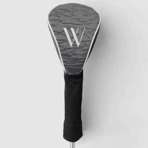 Solid Slate Gray Monogram Golf Headcover