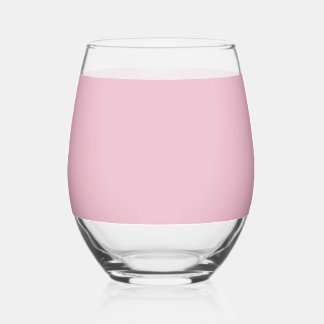 Solid Soft Blush Pink Glass Weinglas Ohne Stiel