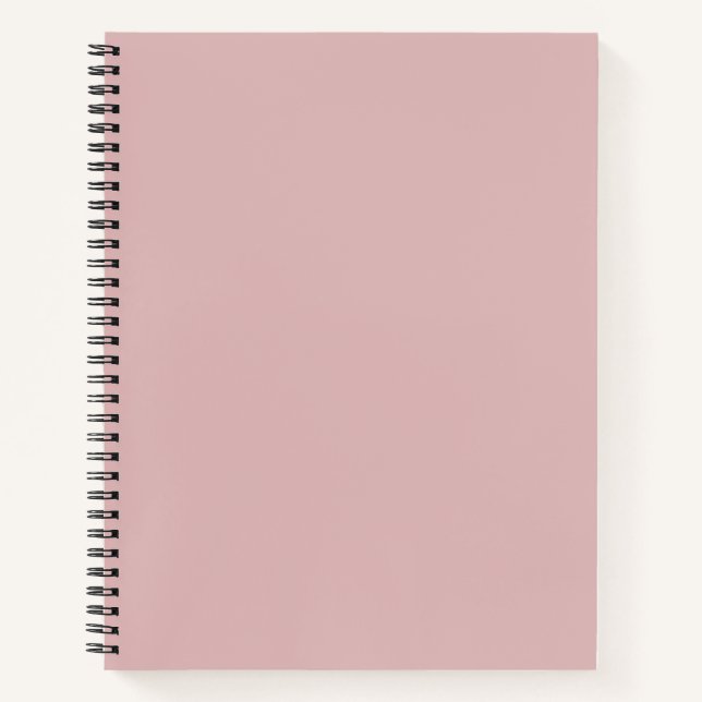 Solid staubig pink notizbuch (Vorderseite)