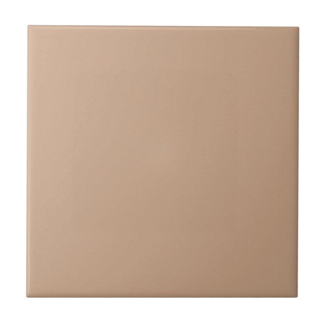 Solid Tan Color | #cca688 Ceramic Tile Fliese (Vorderseite)