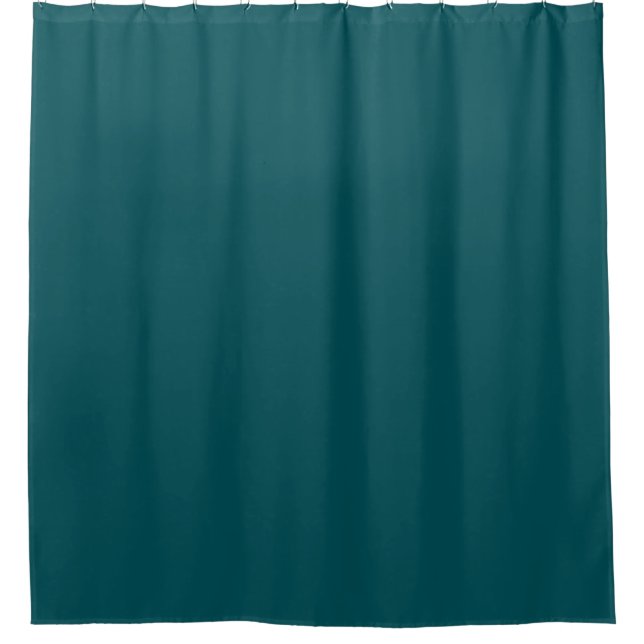 Solid tief aquamarin duschvorhang (Vorderseite)