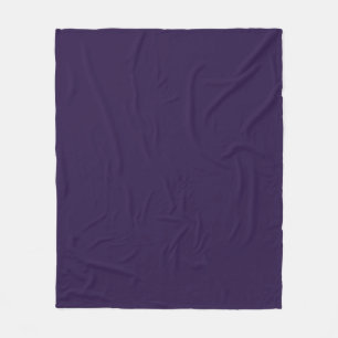 Solid tiefviolett lila fleecedecke