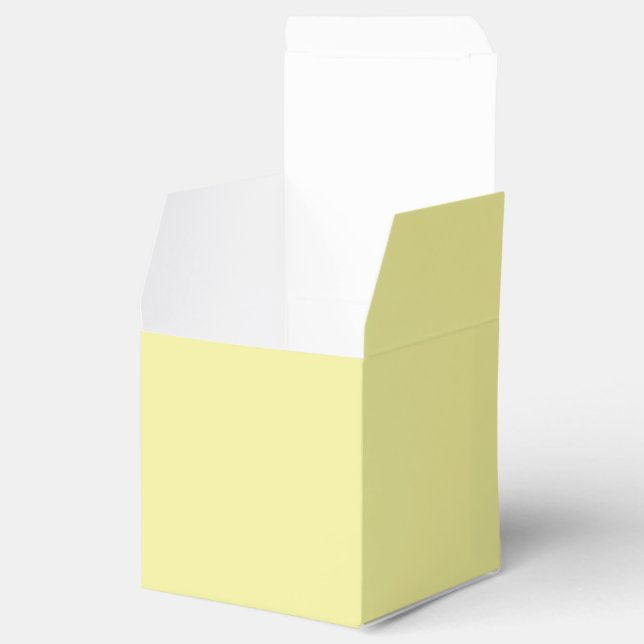 Solid weich gelb geschenkschachtel (Geöffnet)