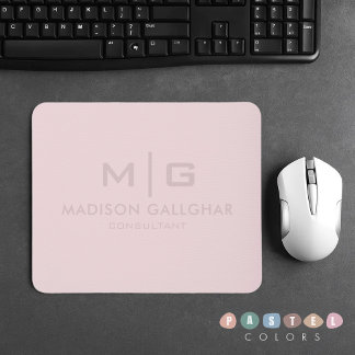 Solid weich helle Pastellfarben Orchid Pink Farbe Mousepad