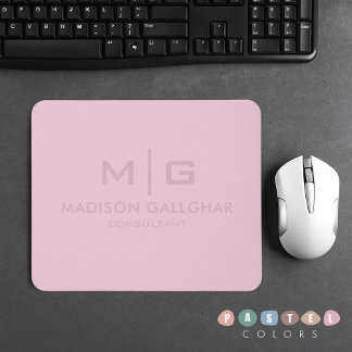 Solid weich helle Pastellfarben Orchid Pink Farbe Mousepad